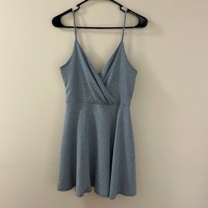 Windsor Sparkly Blue Skater Dress